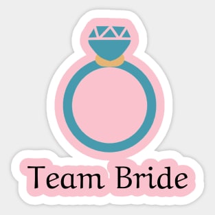 Team Bride Bachelorette Party Large Artwork Sticker